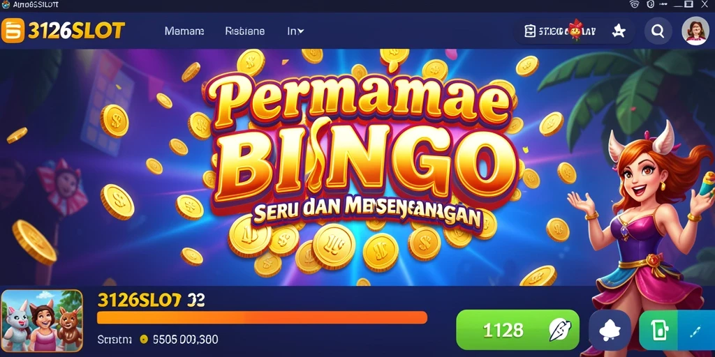 Tampilan menarik dari gameplay Bingo di 3126SLOT.