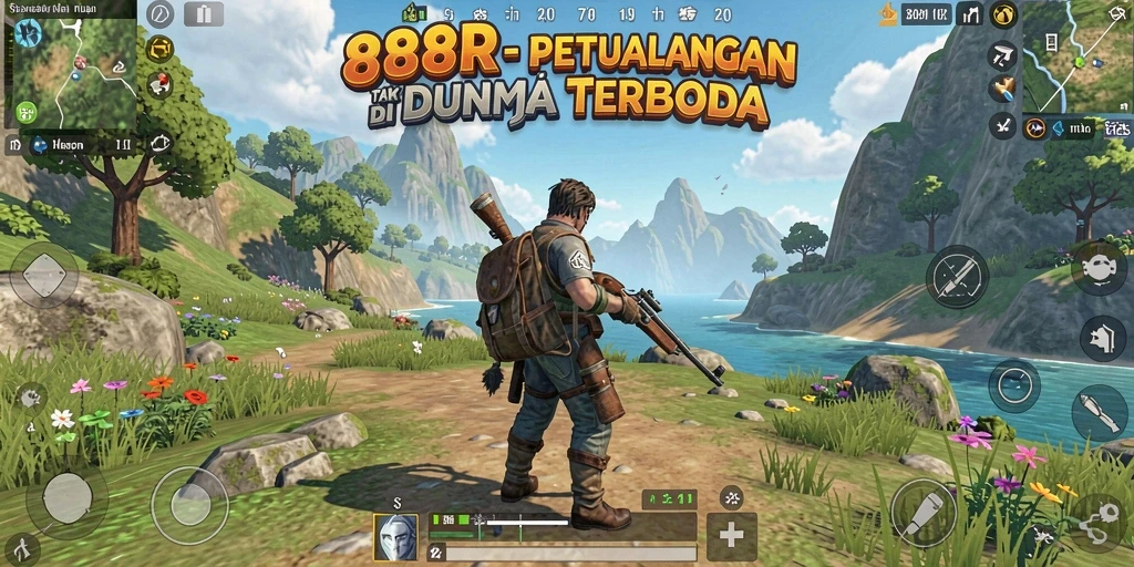 Screenshot dari gameplay Open World yang menakjubkan di 888R.