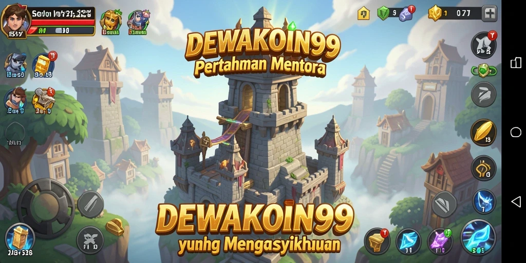 Tampilan gameplay menarik dari DEWAKOIN99 yang menunjukkan strategi menara.
