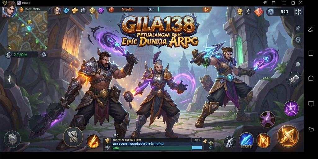 Screenshot GILA138 menampilkan aksi pertarungan seru di dunia ARPG.