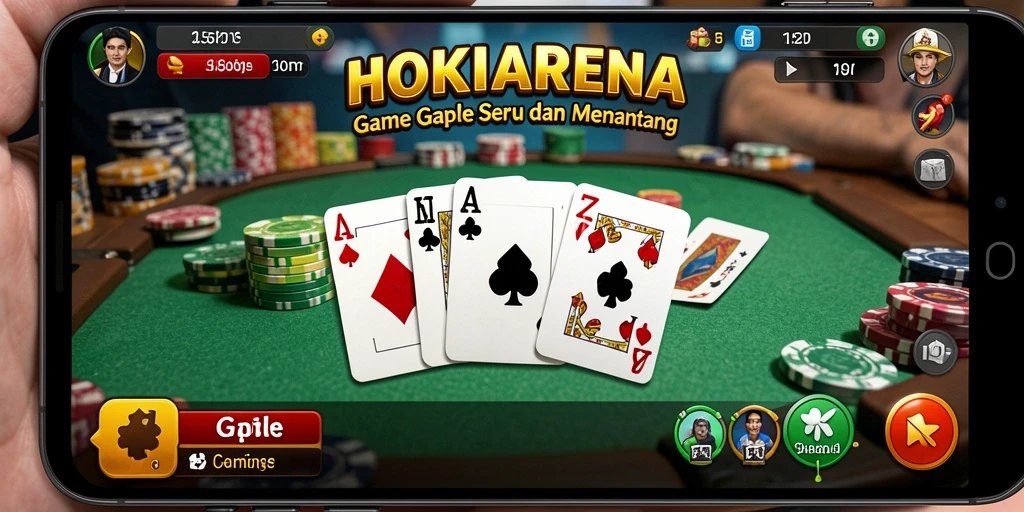 Gameplay HOKIARENA yang menarik dan seru.