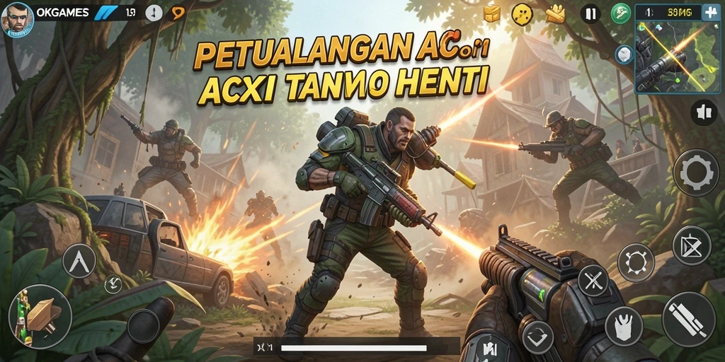 Tampilan gameplay OKGAMES yang penuh aksi dan tantangan.