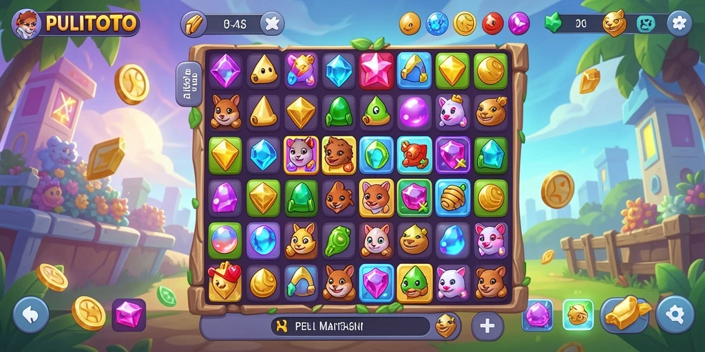 Tampilan gameplay PULITOTO yang menarik dan penuh warna.