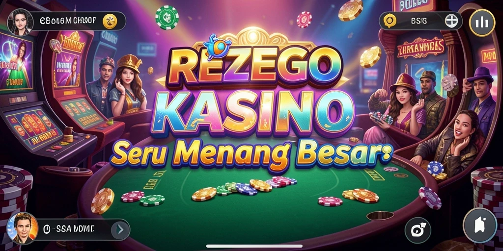 Screenshot REZEGO menampilkan gameplay kasino yang menarik dan interaktif.