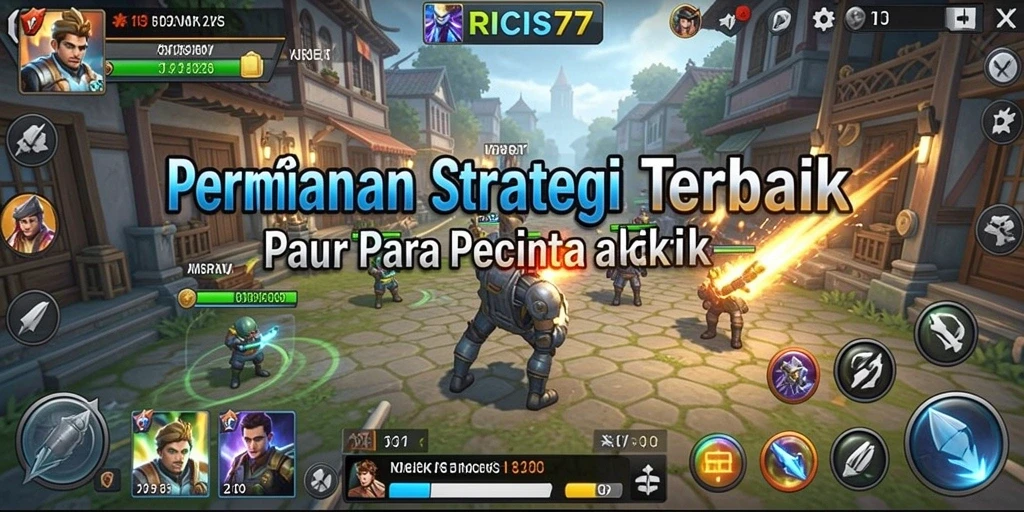 Tampilan pertarungan strategis dalam RICIS77 yang mendebarkan.