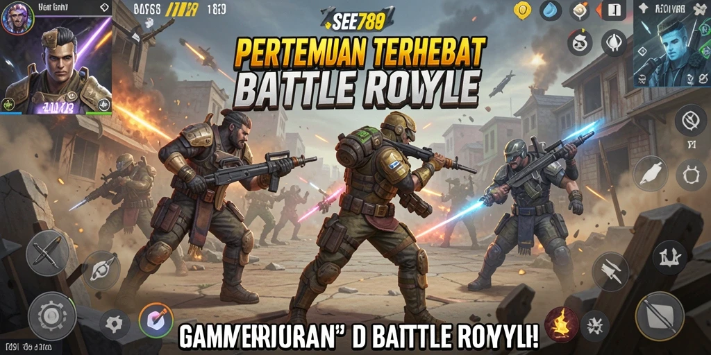 Gameplay seru dari SEE789 dalam pertempuran Battle Royale.